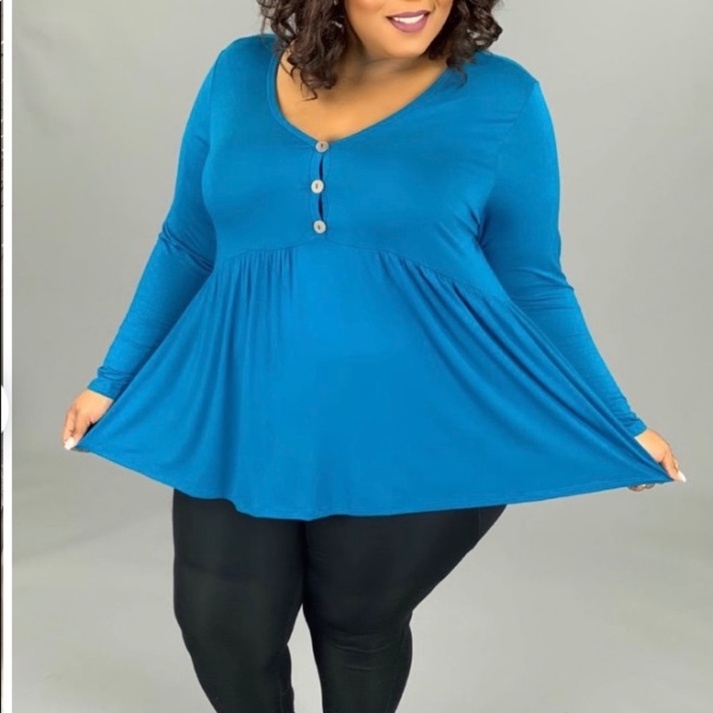 NWT Blue Boutique Babydoll Tunic